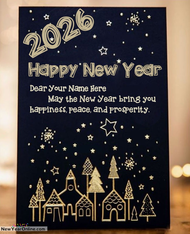 Happy New Year Card 2026