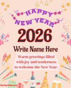 Happy New Year 2026 Images With Name For WhatsApp Status