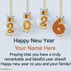 Happy New Year Wishes With Name And Photo Edit
