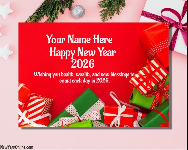 Happy New Year Card Making With Name